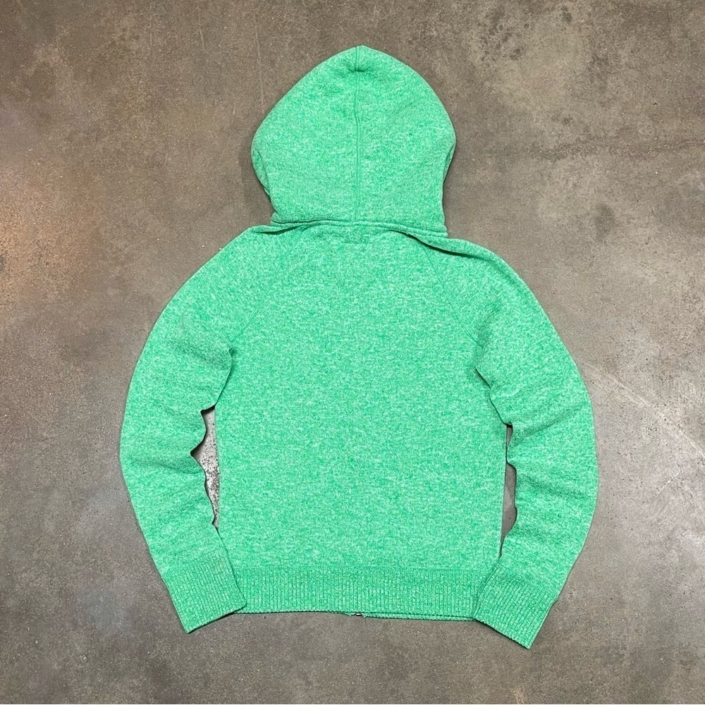 American Eagle Full Zip Logo Sherpa Hoodie Sweatshirt Y2K - Picture 4 of 10